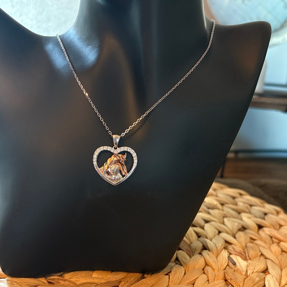 Elegant Silver Heart Pendant Necklace